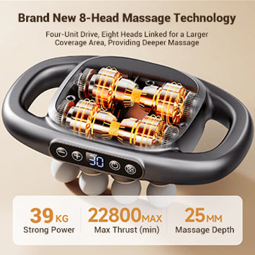🍂Herfstuitverkoop 50% KORTING🍁Massagepistoolset met 8 massagekoppen