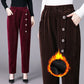 🍂Dames hoge taille corduroy warme broek